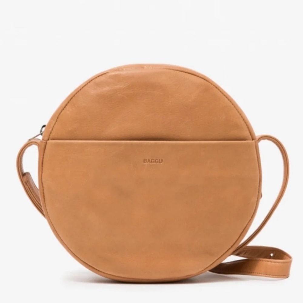 BAGGU Circle Crossbody Bag Beige